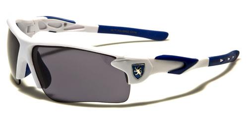 Khan Sport Wrap Around Sunglasses for Men White Blue Smoke Lens Khan kn5346sdf