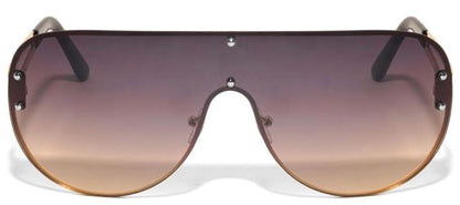 Kleo Designer Inspired Large Shield Sunglasses Kleo lh-m7812E