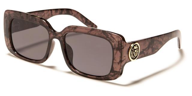 Kleo Women's large thick rim chunky frame Sunglasses UV400 Grey Marble Smoke Kleo lh-p4048b