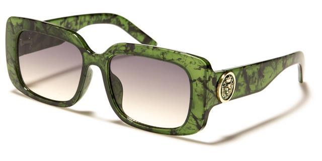 Kleo Women's large thick rim chunky frame Sunglasses UV400 Green Marble Gradient Kleo lh-p4048c