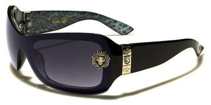 Diamante Wrap Around Kleo Sunglasses fr Women Black Blue Purple smoke Lens Kleo lh5183e