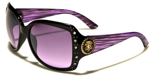 Women's Kleo Big Oversized Shield Sunglasses BLACK & PURPLE KLEO lh5282rhf