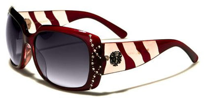 Womens Kleo Diamante Large Wrap Sunglasses RED KLEO lh5330rhc