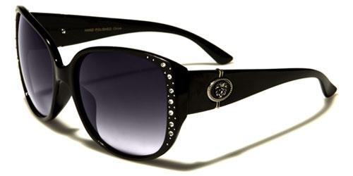 Designer Oversized Cat Eye Sunglasses for women BLACK Kleo lh5332rha