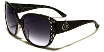 Designer Oversized Cat Eye Sunglasses for women BLACK & CLEAR Kleo lh5332rhb