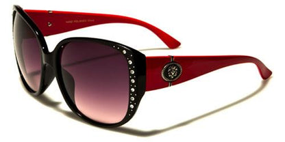 Designer Oversized Cat Eye Sunglasses for women BLACK & RED Kleo lh5332rhc
