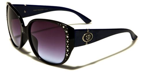 Designer Oversized Cat Eye Sunglasses for women BLACK & BLUE Kleo lh5332rhe