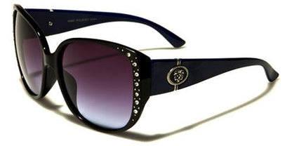 Designer Oversized Cat Eye Sunglasses for women BLACK & BLUE Kleo lh5332rhe
