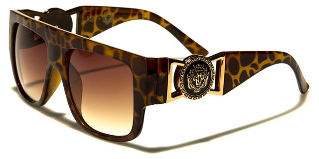 Kleo Designer Flat Top Classic Style Sunglasses TORTOISE BROWN & BROWN Kleo lh5352d