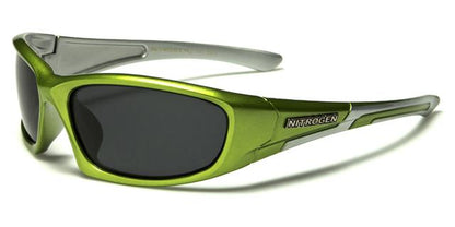Nitrogen Fishing Sports Polarized Sunglasses Unisex Green Silver Smoke Lens Nitrogen nt7041pze