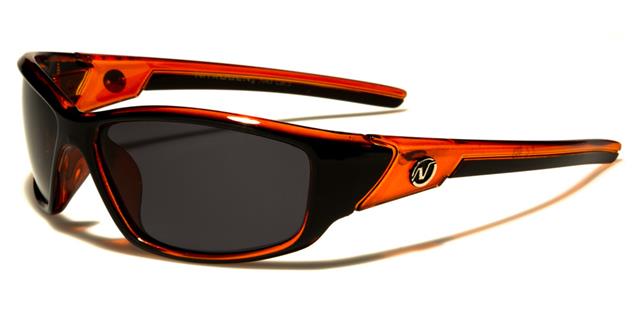 Polarised Fishing Nitrogen Wrap Around Mens Sunglasses with Polarized Lens Black/Orange/Smoke Lens Nitrogen nt7043pzd