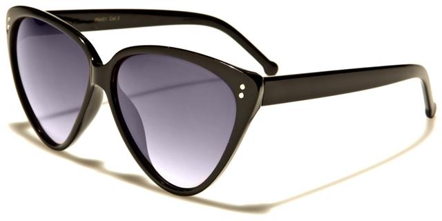 Designer Luxury Retro colour Block Women's Cat Eye Sunglasses Black/Smoke Gradient Lens Unbranded p6451a