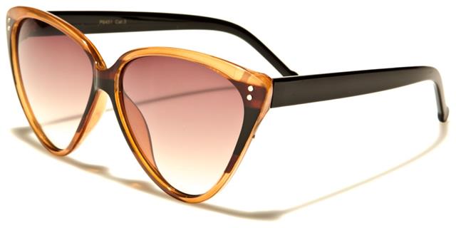 Designer Luxury Retro colour Block Women's Cat Eye Sunglasses Light Brown Dark Brown Brown Gradient Lens Unbranded p6451f