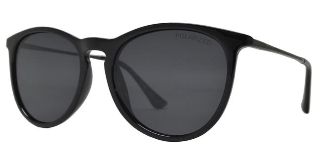 Round Polarized Sunglasses for men and women Gloss Black/Dark Grey/Smoke Lens Unbranded pl-7823-a_6b246df2-52b7-4f60-bd31-7f2c73cfed4f