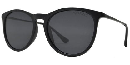 Round Polarized Sunglasses for men and women Matt Black/Dark Grey/Smoke Lens Unbranded pl-7823-g_4f404337-f3b1-4fbe-8646-7b8e72413611