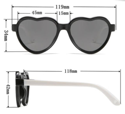 Heart Polarized Childrens sunglasses designer kids Shades UV400 for Girls Rubber unbranded pl3014a00