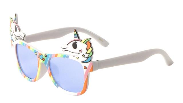 Mythical Unicorn White Classic Style Womens Sunglasses White Unicorn Blue Lens Unbranded pt0285-unicorn-novelty-sunglasses-04