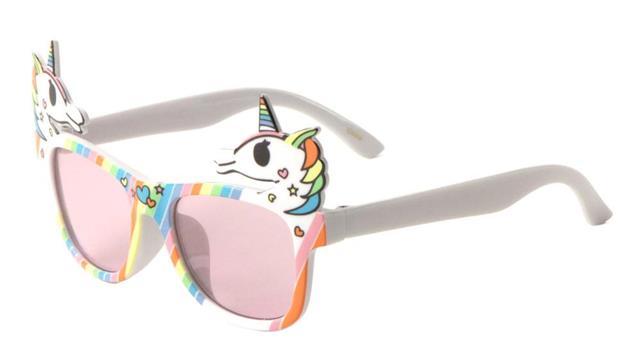 Mythical Unicorn White Classic Style Womens Sunglasses White Unicorn Pink Lens Unbranded pt0285-unicorn-novelty-sunglasses-06