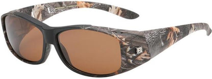 Unisex Camo Polarized Cover Over Fit Over your Glasses Sunglasses OTG Camouflage Fishing Brown Camo Brown Lens Barricade pz-bar603-camo-3
