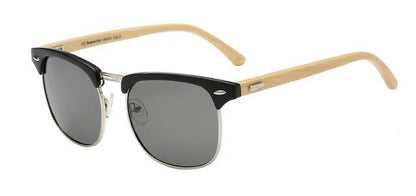 Men's Women's Polarized sunglasses Wooden Bamboo Half frame Matt Black Light Wood Arm Smoke Lens Superior pz-sup89002-05_1800x1800_773268e0-4cd8-4479-9cfb-7c540b222afe