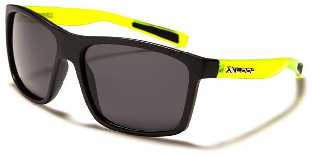 Unisex Lightweight Xloop Polarized Sports Classic Sunglasses Matt Black Green Smoke Lens x-loop pz-x2605d_f70a0e5b-ec0b-41a2-a662-dca9966a573c