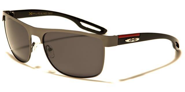 Polarized Xloop Sports Metal Sunglasses Gunmetal Black Smoke Lens x-loop pz-xl1432b