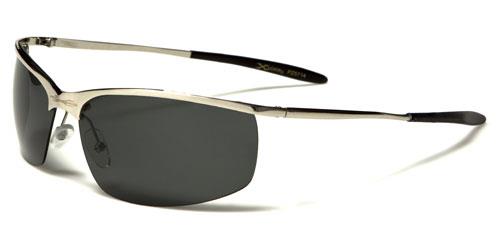 X-Loop Metal Polarised Semi-Rimless Driving Fishing sunglasses Silver Frame Smoke lense X-Loop pz5714a