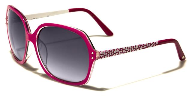 Designer Big Oval Butterfly Sunglasses for women PINK/WHITE Romance rom90008e