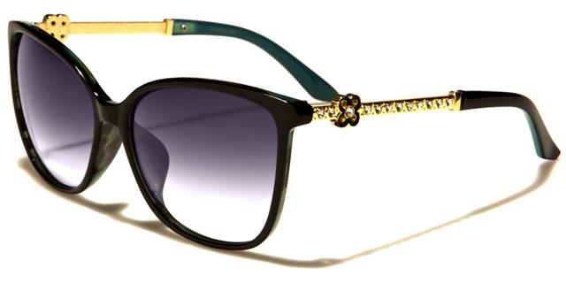 VG Large Cat eye Vintage Sunglasses for women Black Blue Gold Smoke Gradient Lens VG rs1864c