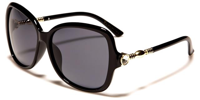 VG Large Butterfly Sunglasses for women Black Gold Smoke Lens VG rs1943a