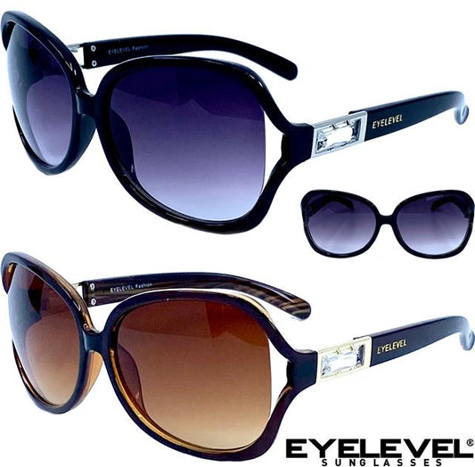 Women's Oversized Butterfly Shield Diamante Sunglasses UV400 Eyelevel ruby