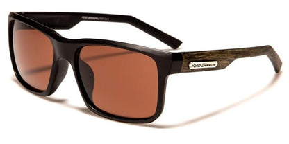 Road Warrior Driving Sunglasses Matte Black Wooden Look arm Brown HD Lens Road Warrior rw7260c