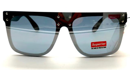 Ibiza Flat Top Large Flat Lens Shield Sunglasses for Men and Women Superior sup82003h