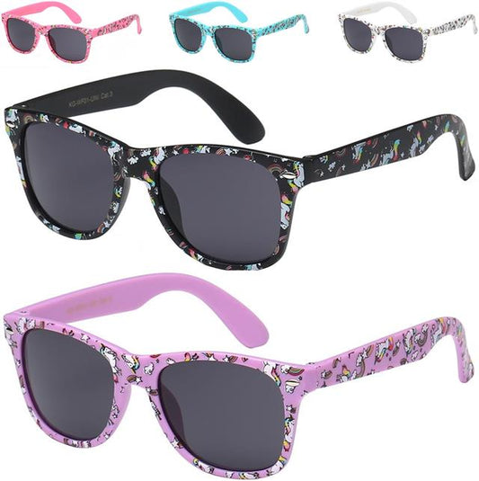 Girls Unicorn Classic Sunglasses for Kids Retro Optix unicorn