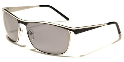 VG Metal Wrap Around Mirror Sunglasses for women Silver Black Smoke Lens VG vg21046a