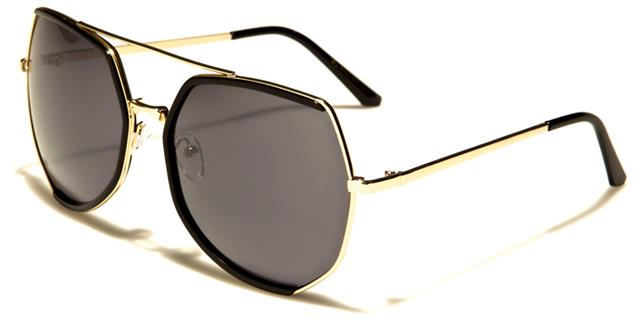 VG Mirrored Big Butterfly Sunglasses for women Gold Black Smoke Lens VG vg21053a