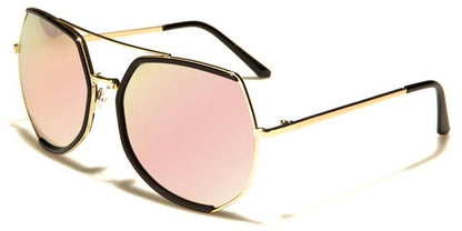 VG Mirrored Big Butterfly Sunglasses for women Gold Black Pink Mirror Lens VG vg21053f