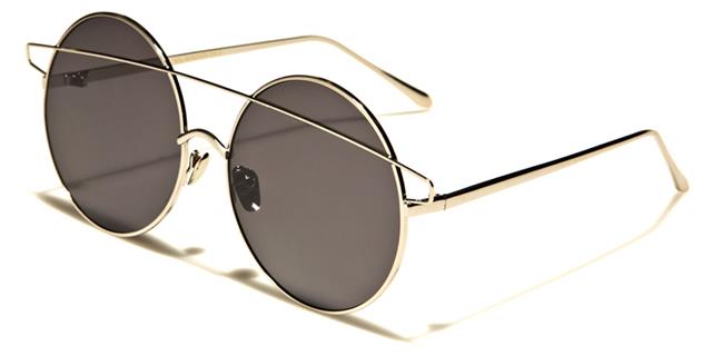 VG Steampunk Retro Vintage Round Sunglasses for women Silver Smoke Lens VG vg21078a