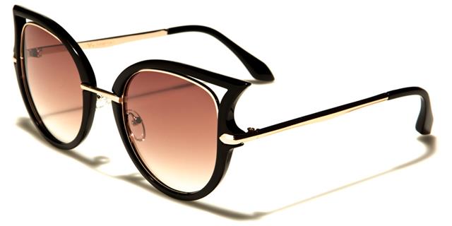 VG Vintage Cat eye Sunglasses for women Black Gold Brown Gradient Lens VG vg29085d