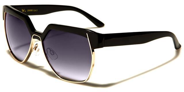 VG Womens Designer Oversized Cat Eye Sunglasses Black Gold Smoke Gradient Lens VG vg29086cea