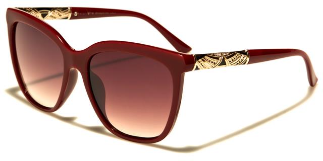 VG Designer Inspired Big Cat Eye Sunglasses for women Red Gold Brown Gradient Lens VG vg29146e