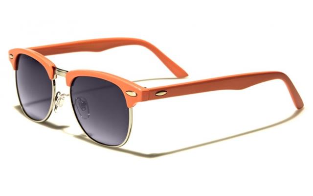 Women's Half Rim Classic Retro Sunglasses PEACH Unbranded wf13I