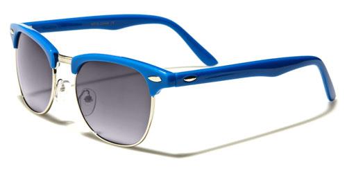 Women's Half Rim Classic Retro Sunglasses BLUE Unbranded wf13f