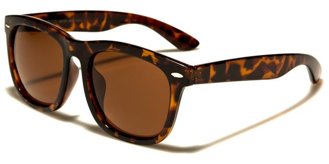 Unisex Chunky Mirror Classic Sunglasses Brown/Brown Lens Retro Optix wf36-mixc