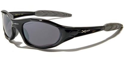 Small Xloop Wrap around Extreme Sports Sunglasses for Men x-loop xl01bmixb BLACK & GREY SMOKE LENS