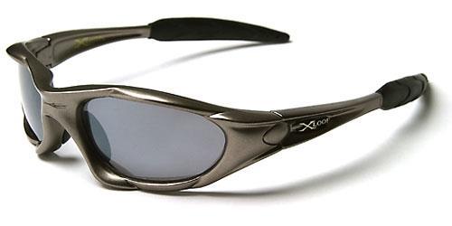 Small Xloop Wrap around Extreme Sports Sunglasses for Men GUNMETAL SMOKE LENSES x-loop xl01mixd