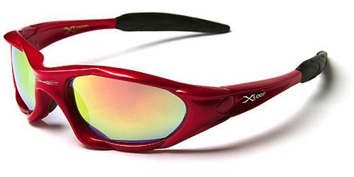 Small Xloop Wrap around Extreme Sports Sunglasses for Men RED MIRROR LENSES x-loop xl01mixe