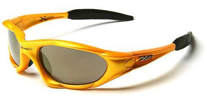 Small Xloop Wrap around Extreme Sports Sunglasses for Men x-loop xl01mixi YELLOW MIRROR LENSES