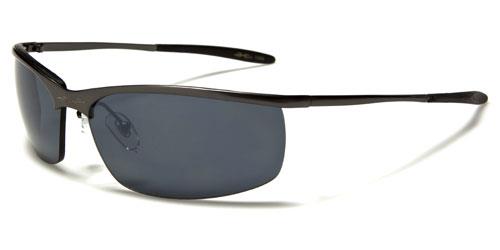 Metal Frame Sports Mirrored Wrap Sunglasses Unisex Gunmetal Smoke Lens x-loop xl237mixe