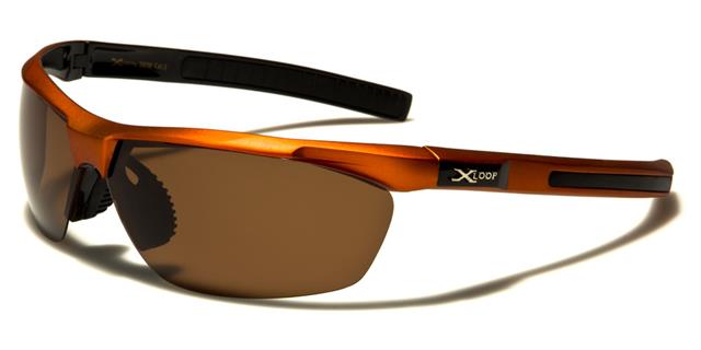 XLoop Polarised Sports Fishing and Driving Sunglasses Orange Brown Lens x-loop xl3606-pze